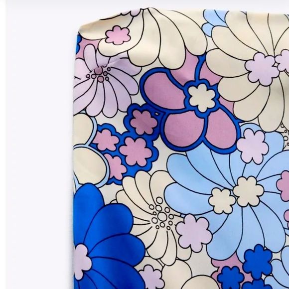 🌴 Mix & Match 2/$150 🌴 Zara Retro Mod Floral Print Strapless Midi Dress - Picture 11 of 16